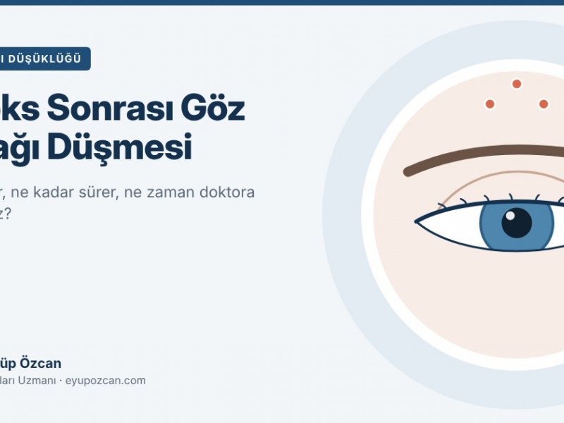 Botoks Sonrası Göz Kapağı Düşmesi: Neden Olur, Ne Kadar Sürer?