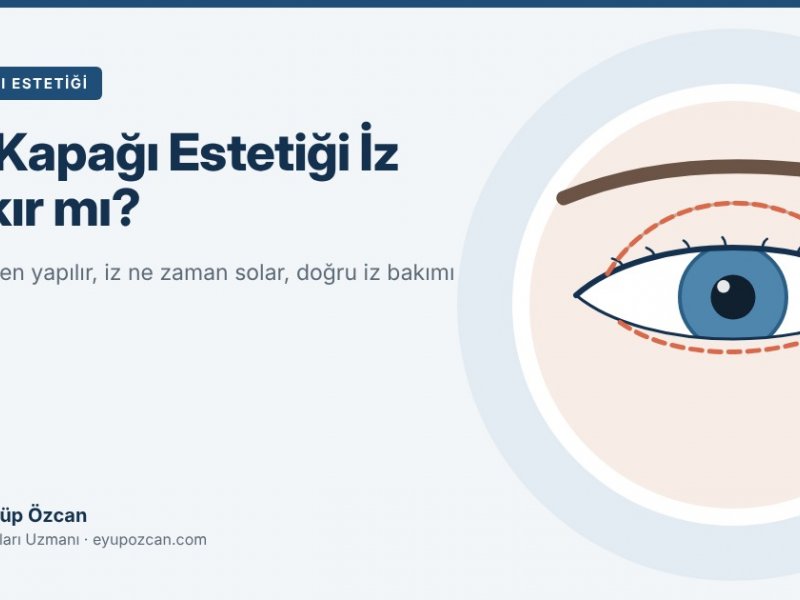 Göz Kapağı Estetiği İz Bırakır mı? Kesi Yeri ve İz Bakımı